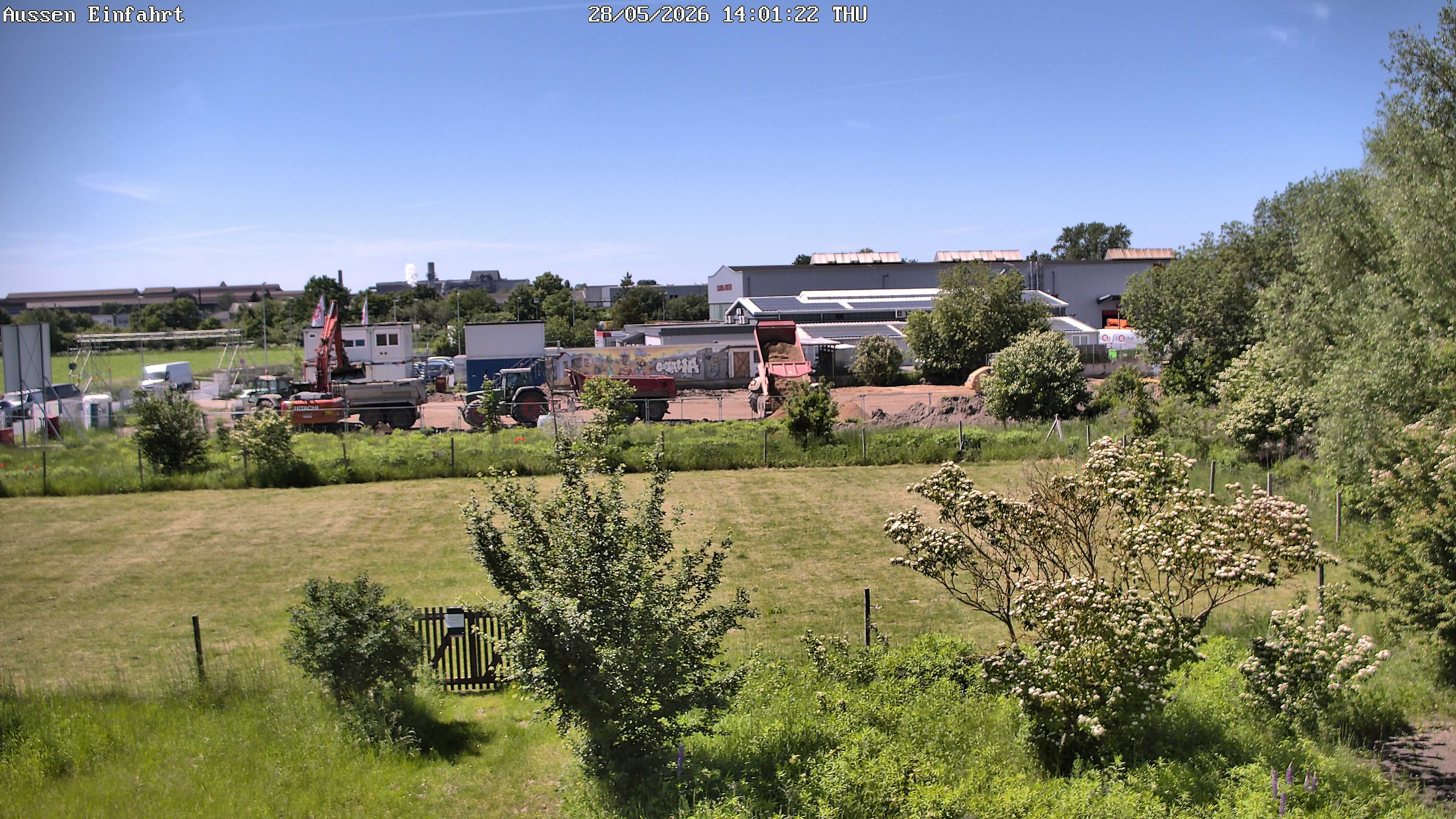 Aktuelles Webcam-Bild vom Neubau des THW Peine
